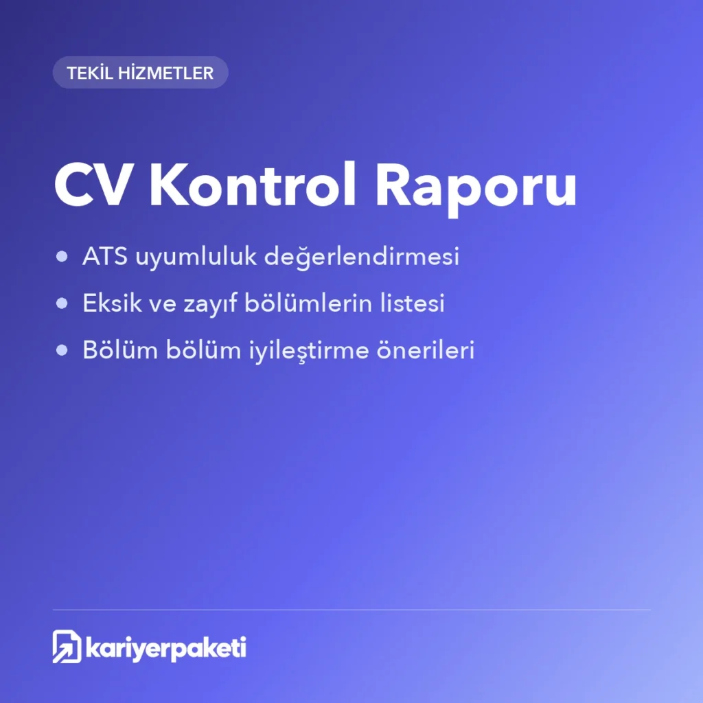 CV Kontrol Raporu
