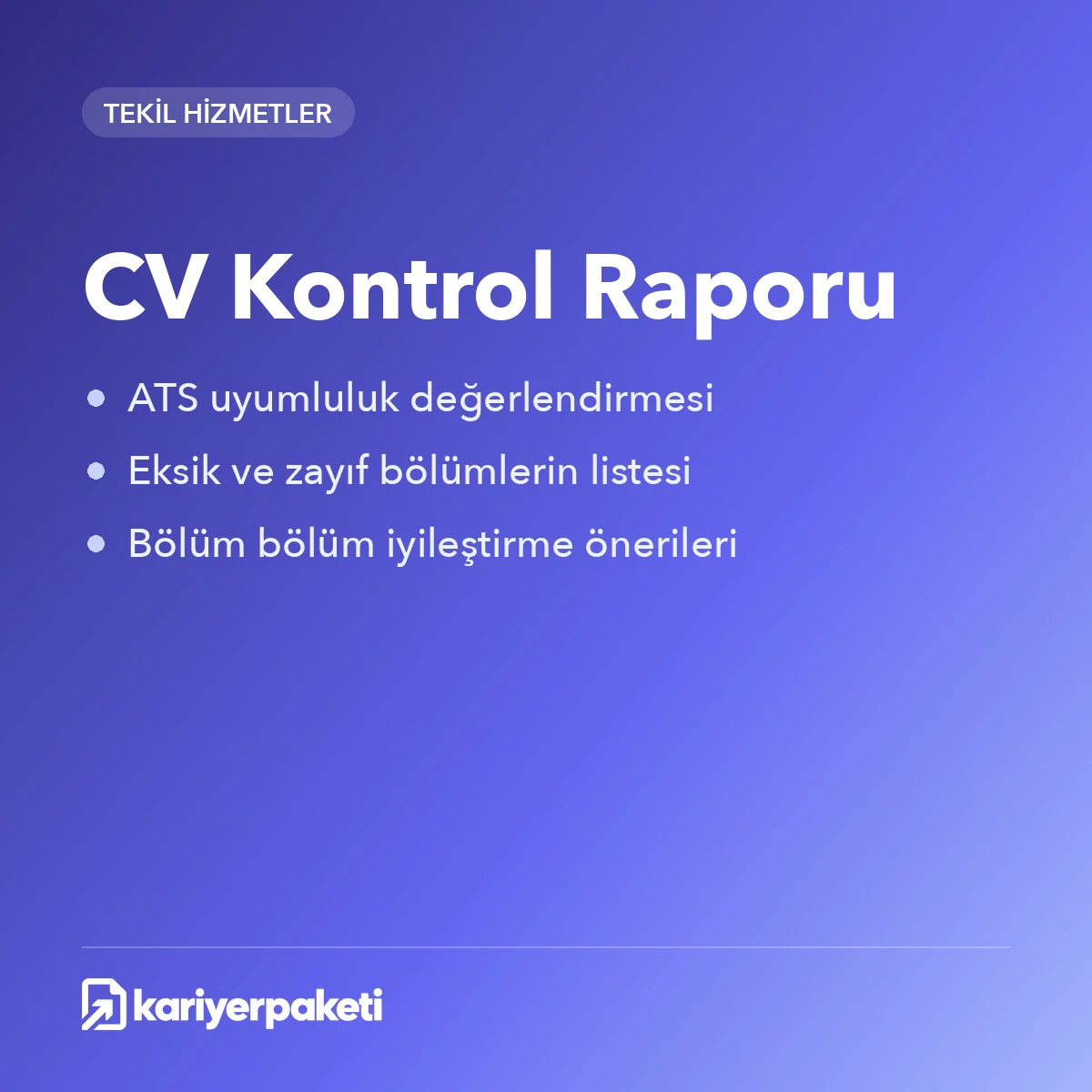 CV Kontrol Raporu