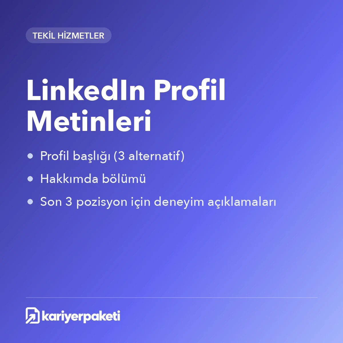 LinkedIn Profil Metinleri