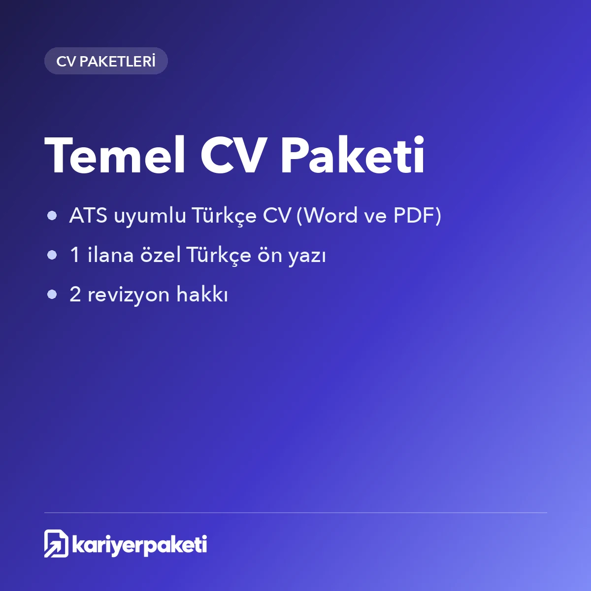Temel CV Paketi
