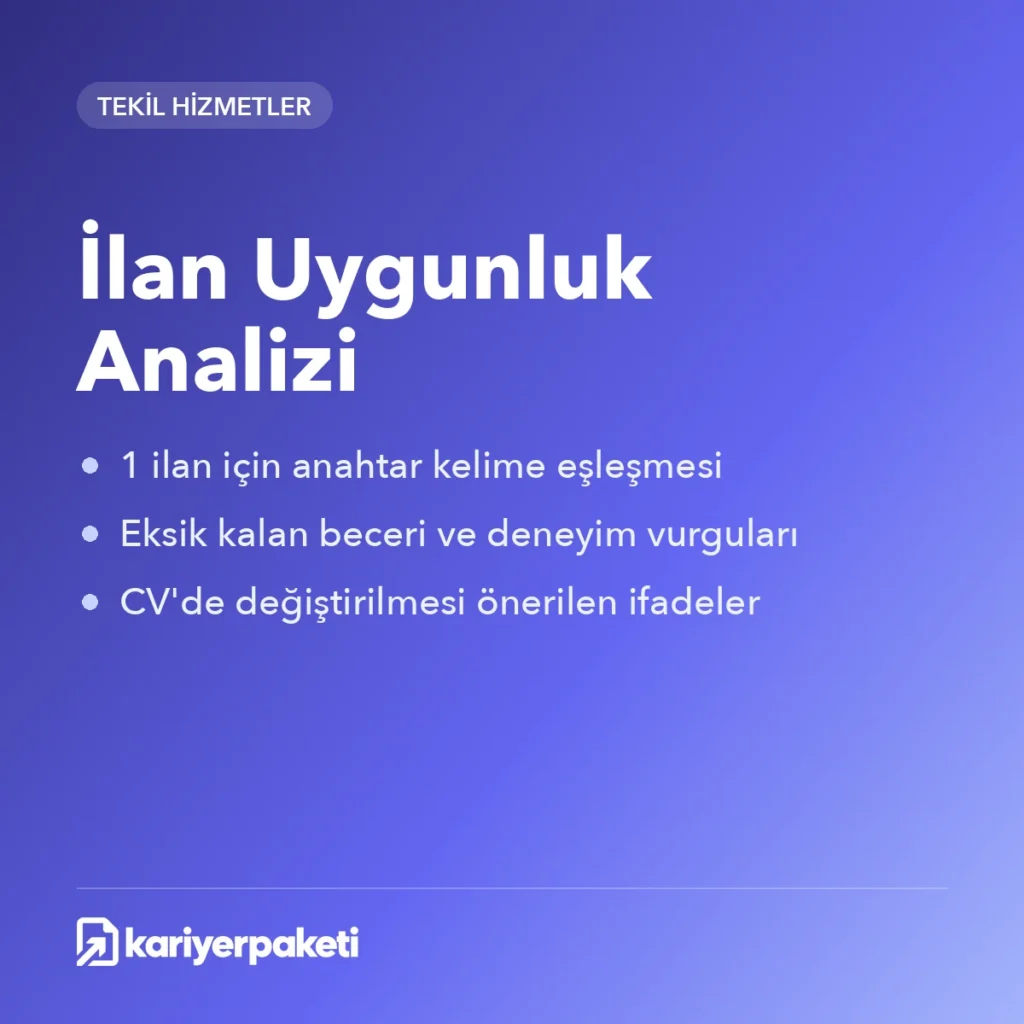 İlan Uygunluk Analizi